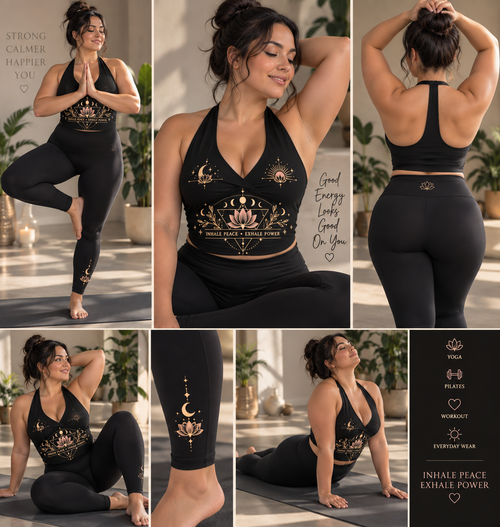 LUNARA activewear product styling and color reference