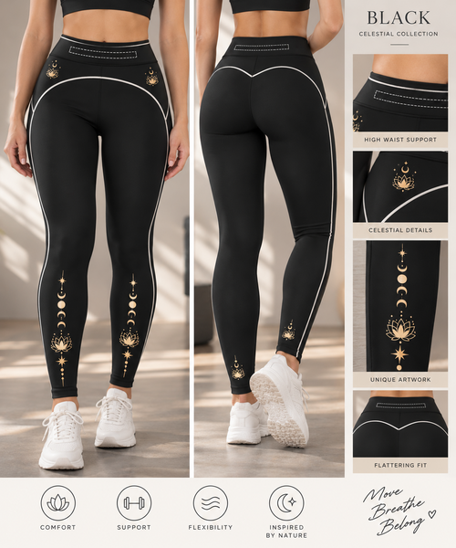 LUNARA activewear product styling and color reference